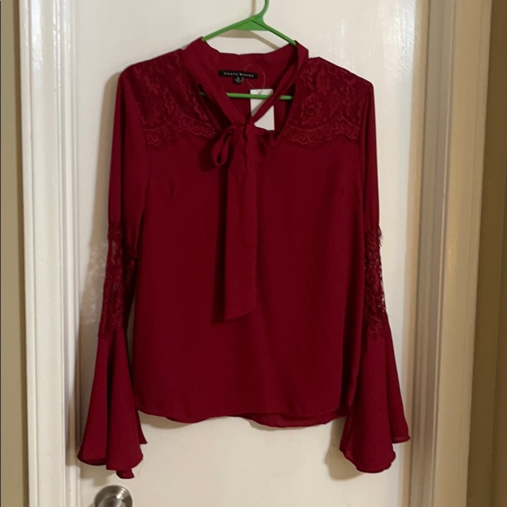 Red dressy top